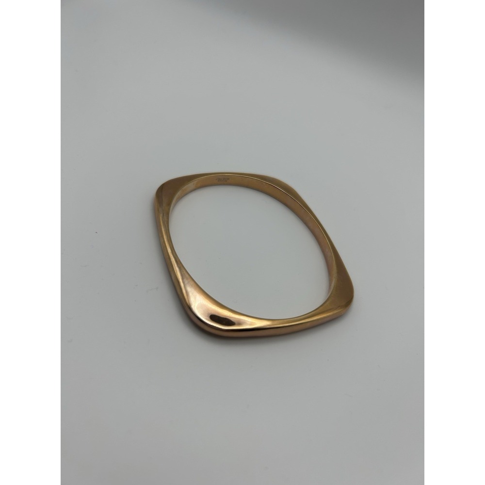 Bronze MILOR Italy‎ Soft Edge Bangle Bracelet Vintage